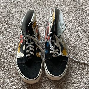 Rare high top Disney vans